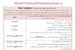 اعلام کارت ورود به جلسه کنکور ارشد وزارت بهداشت۱۴۰۴